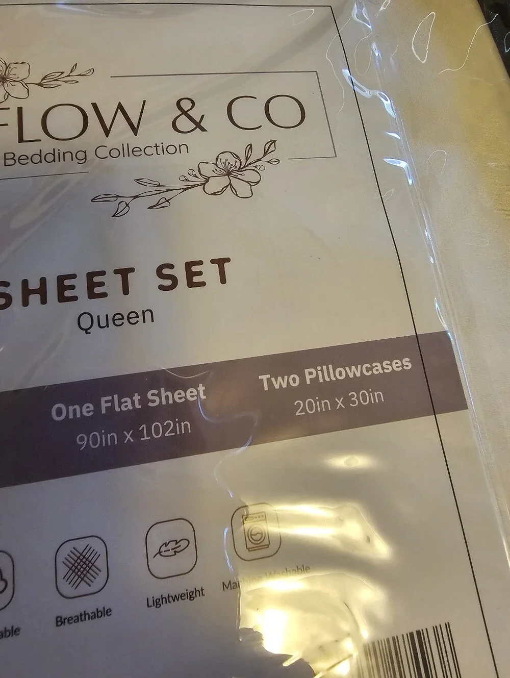 New Queen sheet set 100% Poleyster